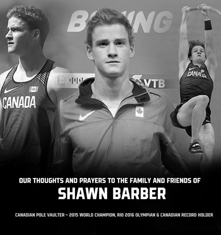 Pole vault world champion Shawn Barber passes away at the age of 29