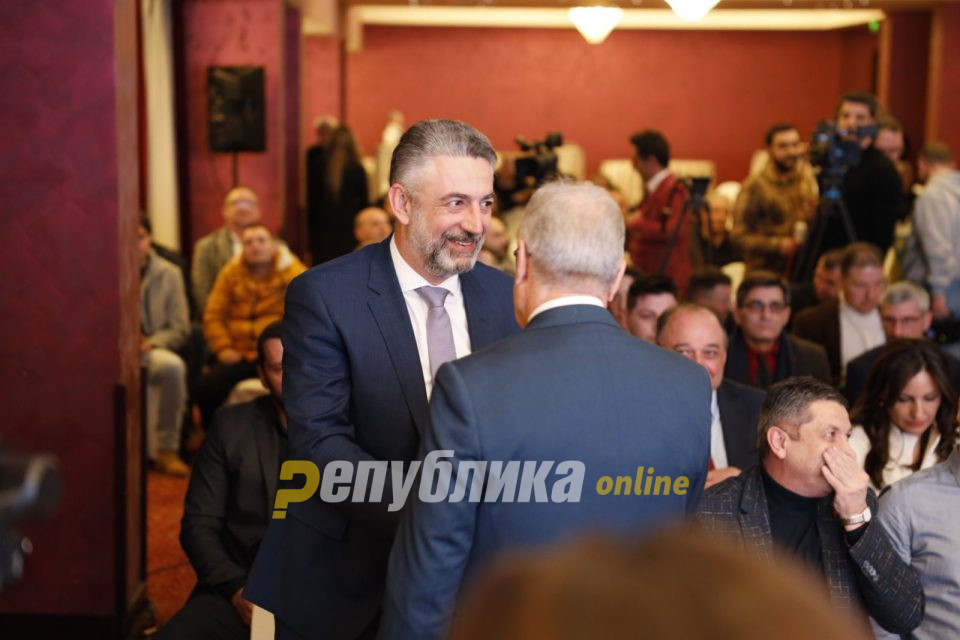 Zecevic and Mechka in the front rows of the promotion of Danela Arsovska’s new party