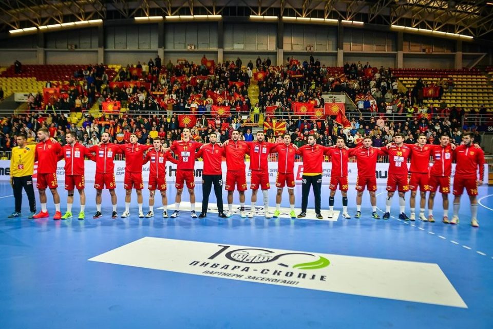 The Macedonian national handball team plays France in the opening match of the 2024 European Championship
