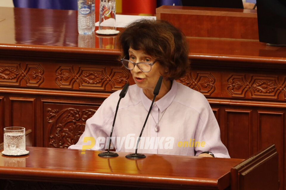 Gordana Siljanovska submitted the only nomination to be presidential candidate for VMRO-DPMNE
