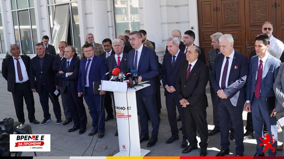 Mickoski: The coalition of VMRO-DPMNE “Your Macedonia” stands behind the wave of changes that should ensure a stable and strong Macedonia