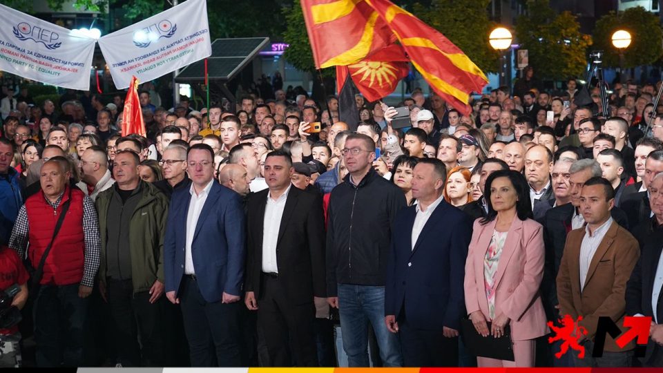 Mickoski with a message from Kavadarci: Mobilization and mass turnout, the more people vote, the greater the force for change will be