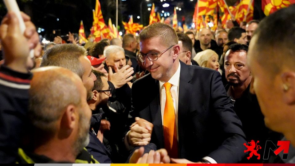 Mickoski announces end to attacks against Levica and ZNAM, urges ethnic minorities to vote for VMRO