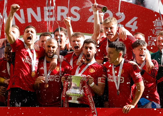 Manchester United wins FA Cup final behind teens’ goals: Highlights from win vs. Man City