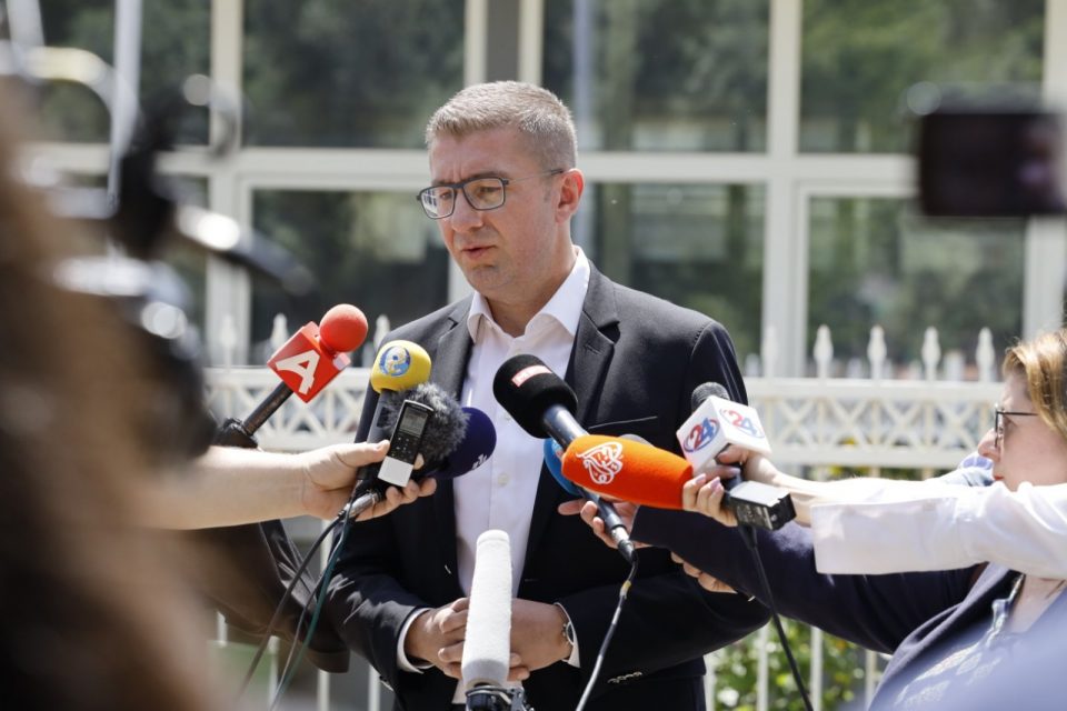 Mickoski answered Ahmeti: The natural option for VMRO-DPMNE is to form a coalition with the Albanian opposition