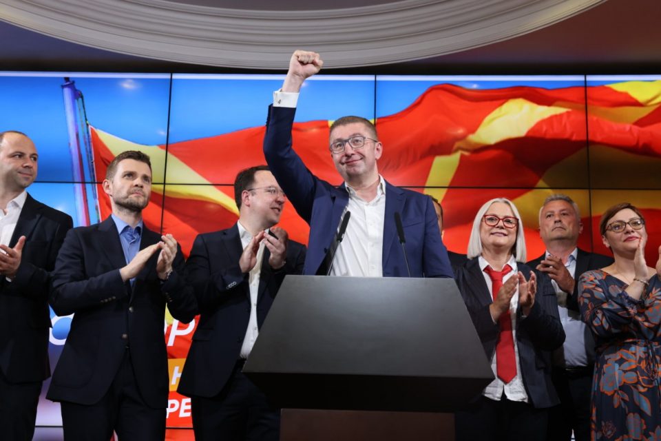 Mickoski: We did it, SDSM and DUI are going in the opposition, we will make Macedonia proud again