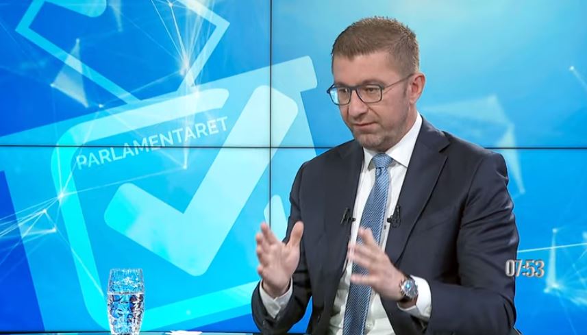 Mickoski rejects any chance of coalition with DUI, warns about their armed group in Skopje