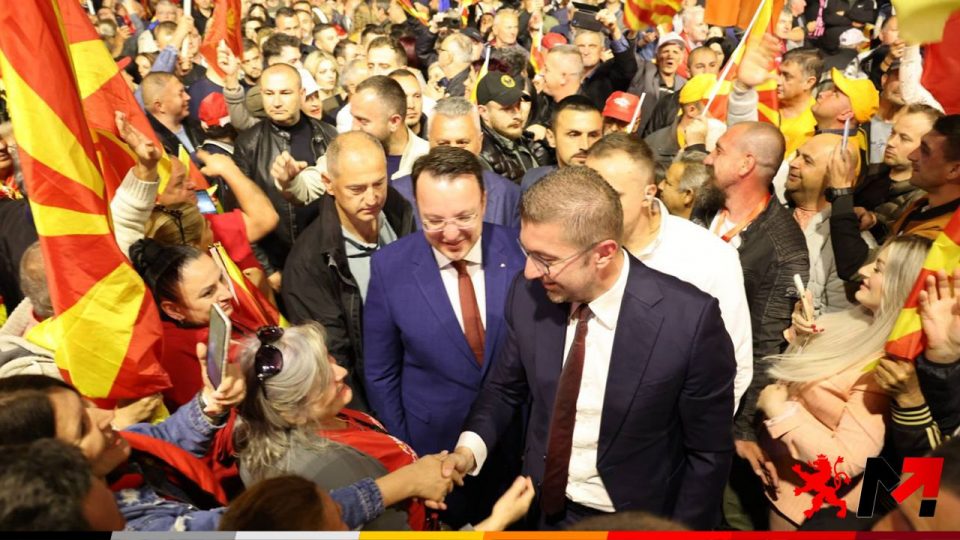 From a large rally in Prilep, Mickoski calls on the voters to help free Macedonia