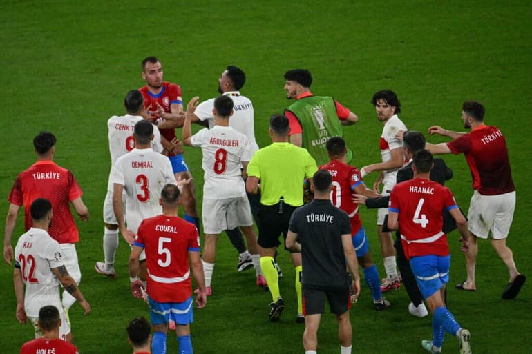 How Czech Republic v Turkey became the dirtiest game in Euros history