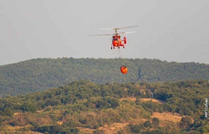 Serbia sends helicopters to help Macedonia put out forest fires