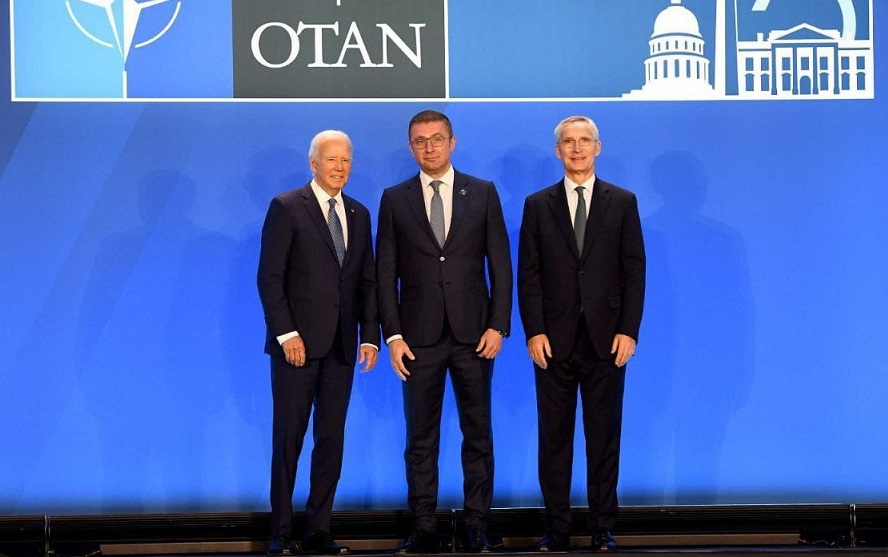 Mickoski at a meeting with Biden and Stoltenberg: For state interests, for strengthening democracy and a better life for our citizens