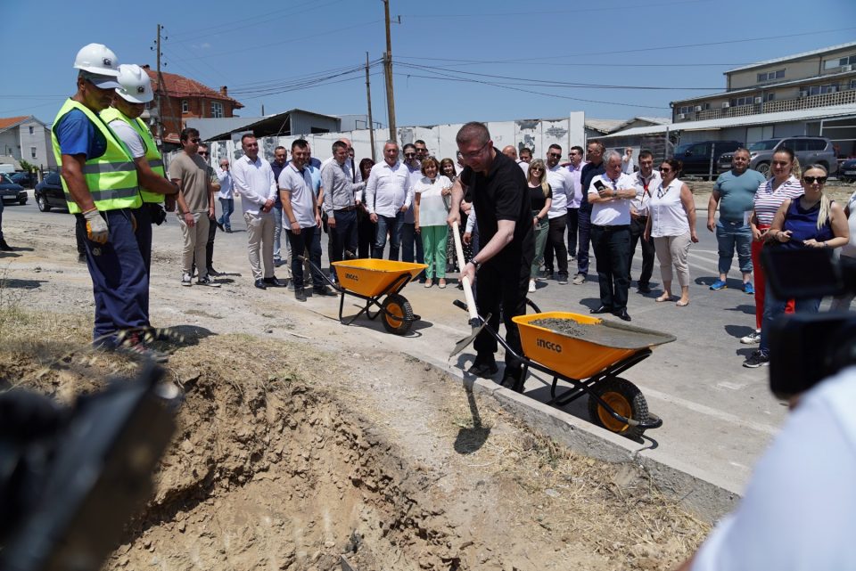 Work begins on the new intersection at the entrance to Bitola