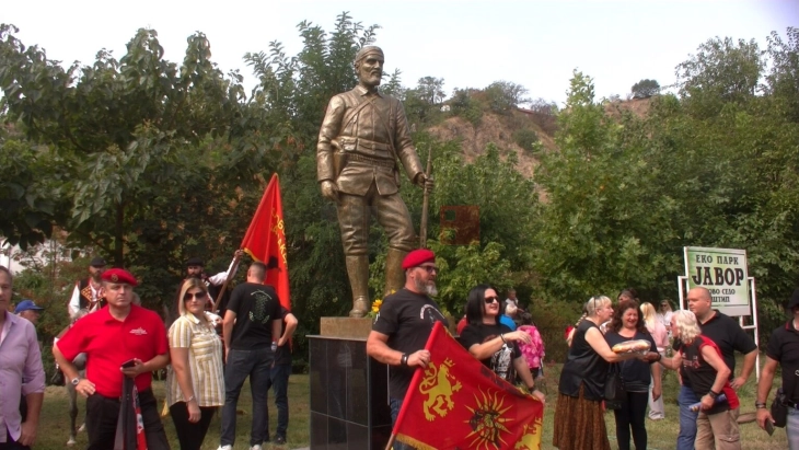 Monument to Todor Aleksandrov unveiled in his native Novo Selo, Stip