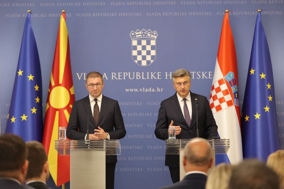 Mickoski:Thanks to Croatia for Macedonia’s support to the EU