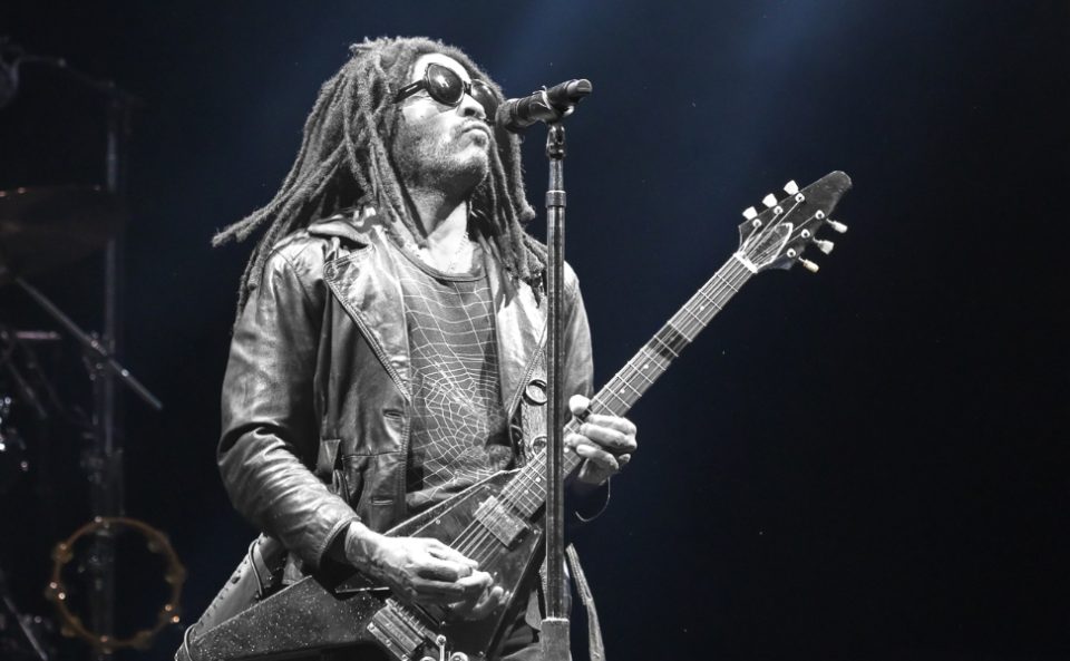 Rock star Lenny Kravitz performing live at “Biljanini Izvori” in Ohrid with passion and vigour