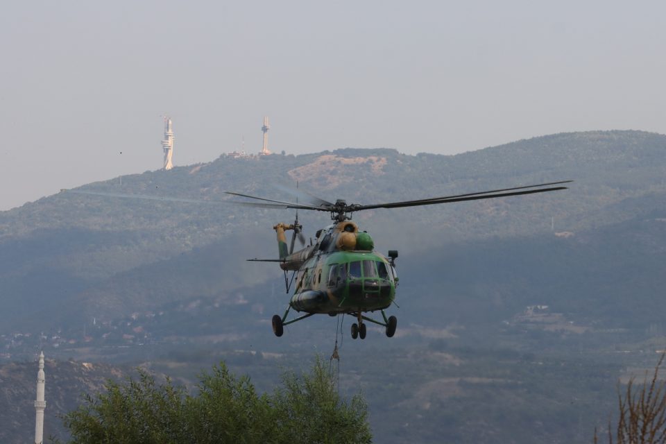 Nine active fires across Macedonia