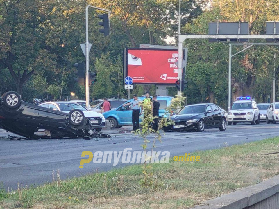 Racing drivers cause serious car crash in Skopje