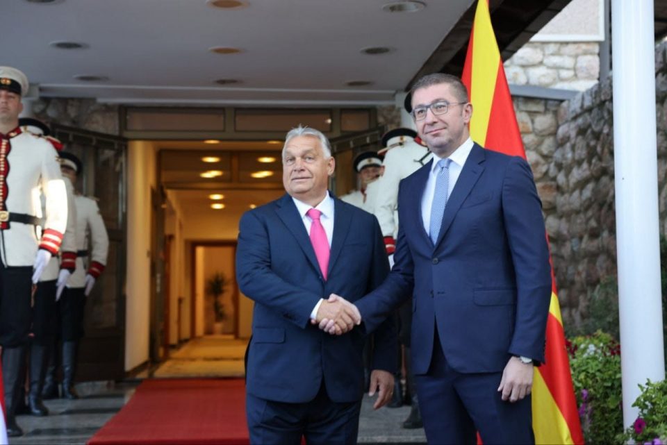 Macedonian Prime Minister Hristijan Mickoski Hosts Hungarian Prime Minister Viktor Orbán, Strengthening Strategic Alliance