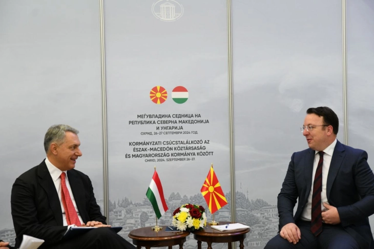 Nikoloski and Janos Lazar discussed the fast railroad link project