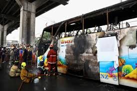 Twenty children dead after Thailand school bus fire