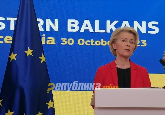 Ursula von der Leyen will visit Macedonia on Thursday