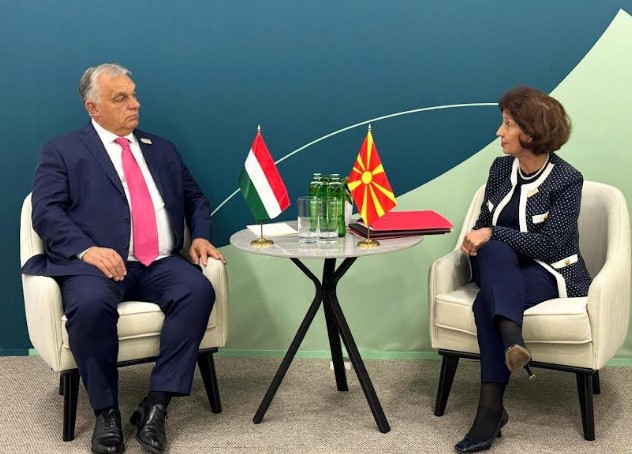 President Siljanovska and Prime Minister Orban meet during COP29