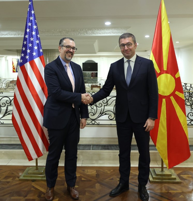 Mickoski – Kasanof: US support for Macedonia’s EU integration, reforms and fight against corruption