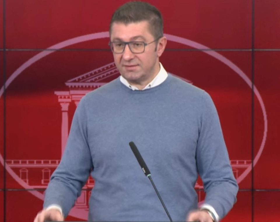 Mickoski: DUI is abusing both Albanians and Macedonians in an attempt to create tensions