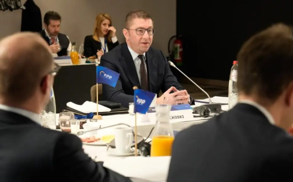 Mickoski attends the EPP summit in Brussels