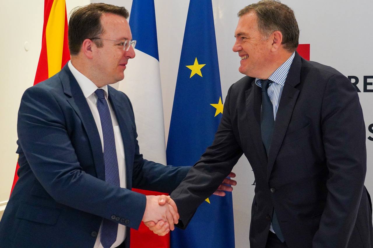 Nikoloski discussed air and railroad infrastructure with French Minister Tabaro